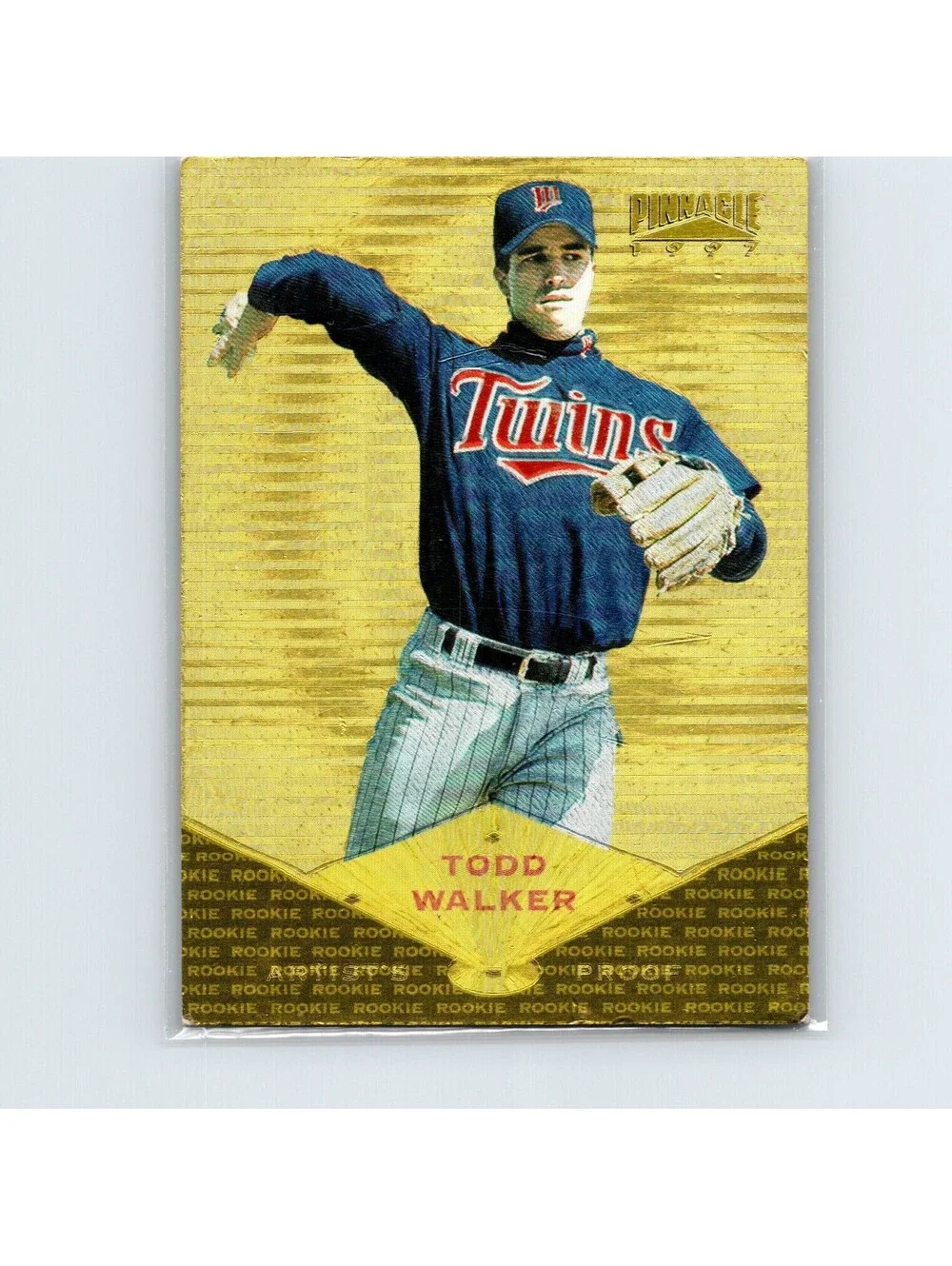 1997 Pinnacle Todd Walker RC #171 Artist Proof Gold Minnesota Twins